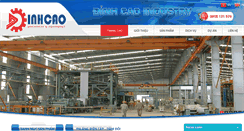 Desktop Screenshot of dinhcaoindustry.com