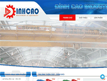 Tablet Screenshot of dinhcaoindustry.com